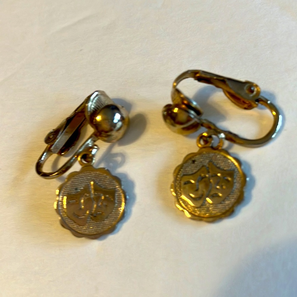 Clip-on vintage earrings